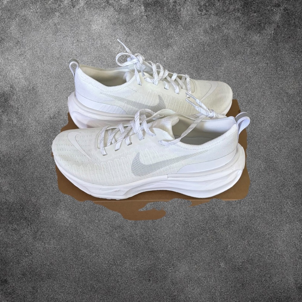 Nike ZoomX Invincible Run 3 Flyknit White Running Shoes Mens 7.5 DR2615-103